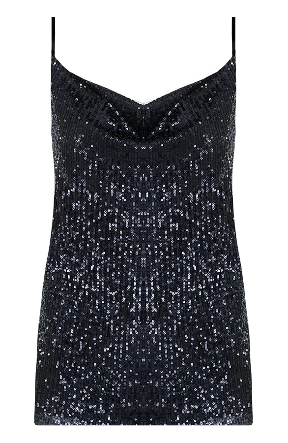 Limited Pailletten Top Davina Zwart – shoparchief — foto 6