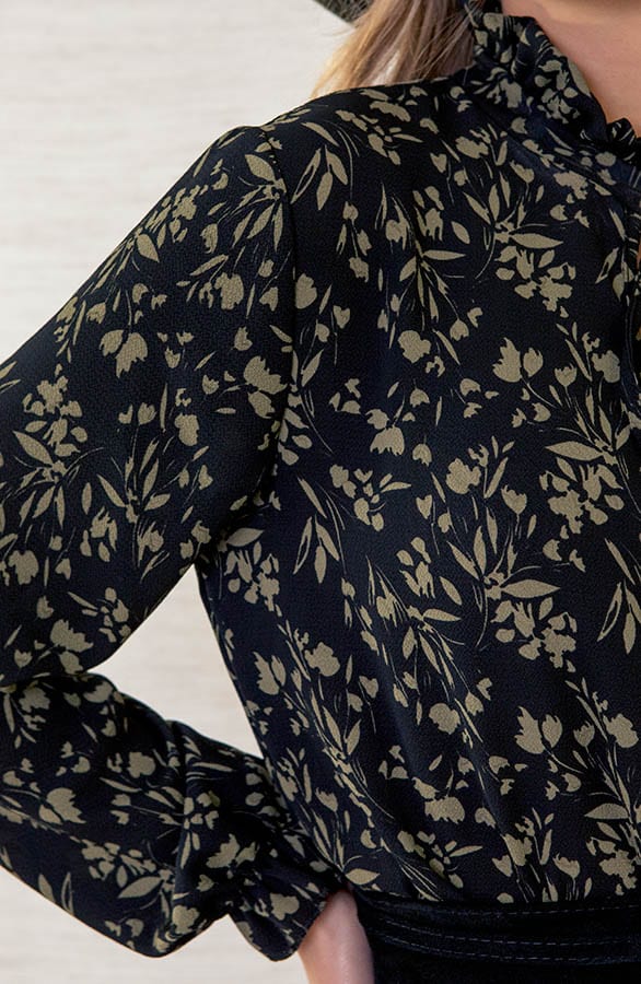 Overslag Bloemen Jurk Natali Army – shoparchief — foto 5