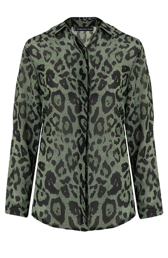 Panterprint Blouse Elisa Army – shoparchief — foto 6