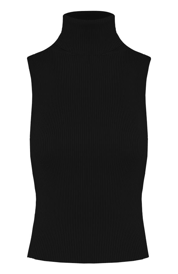 Ribstof Col Top Channah Zwart – shoparchief — foto 6