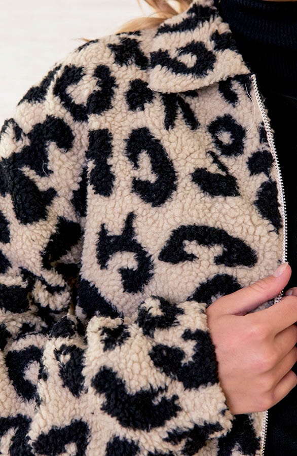 Soft Teddy Jasje Met Print Kaylie Beige – shoparchief — foto 4
