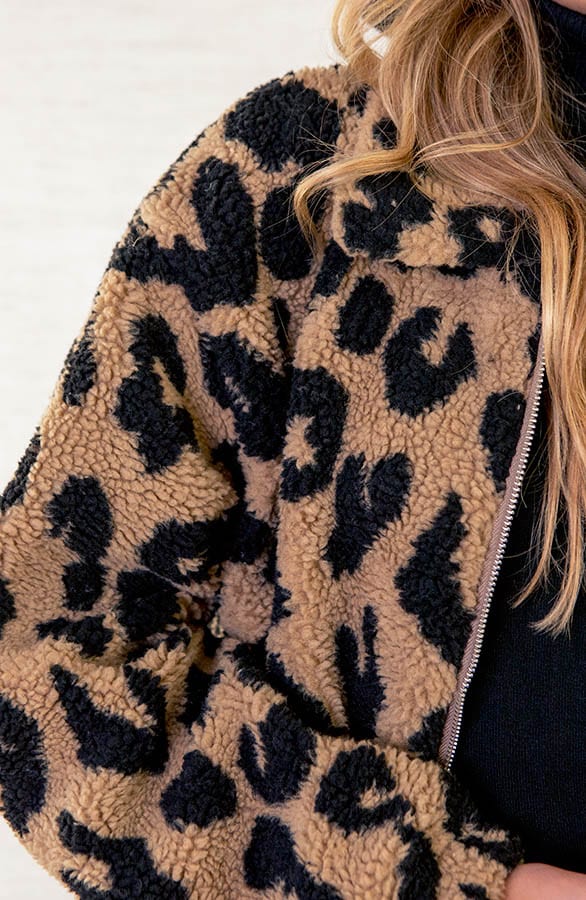 Soft Teddy Jasje Met Print Kaylie Camel – shoparchief — foto 5