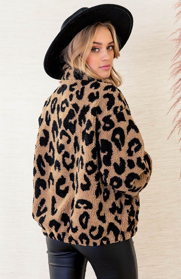 Soft Teddy Jasje Met Print Kaylie Camel – shoparchief — foto 4