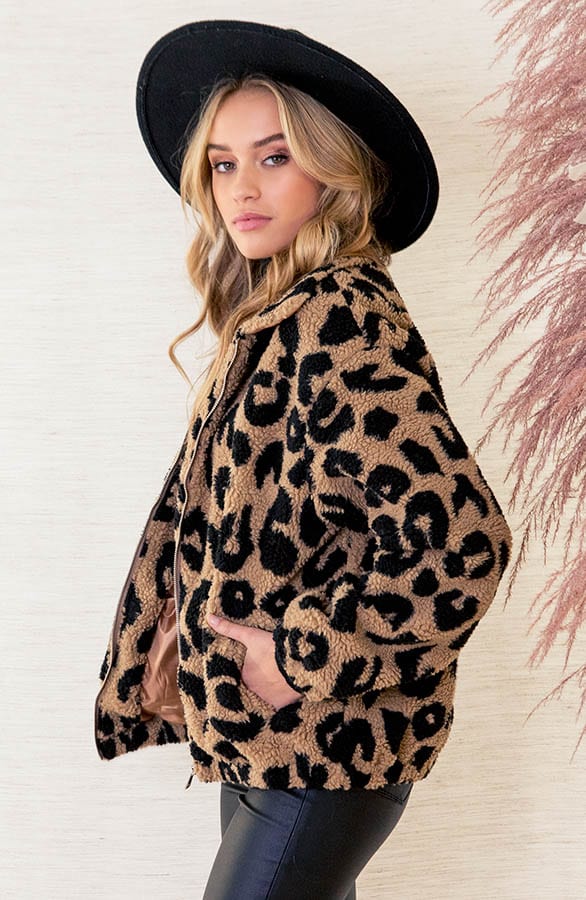Soft Teddy Jasje Met Print Kaylie Camel – shoparchief — foto 3