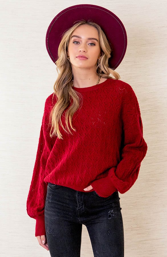 Soft Trui Noella Rood – shoparchief — foto 5