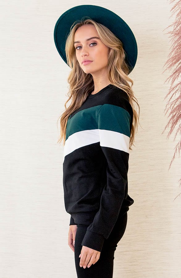 Trui Met V Print Lott Smaragd – shoparchief — foto 3