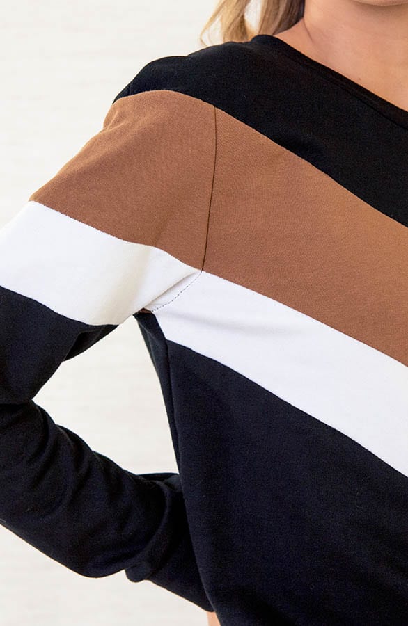 Trui Met V Print Lott Zwart – shoparchief — foto 5