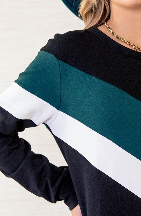 Tuniek Met V Print Lott Smaragd – shoparchief — foto 4