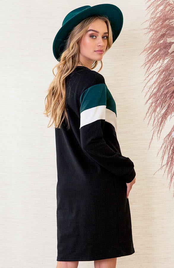 Tuniek Met V Print Lott Smaragd – shoparchief — foto 3