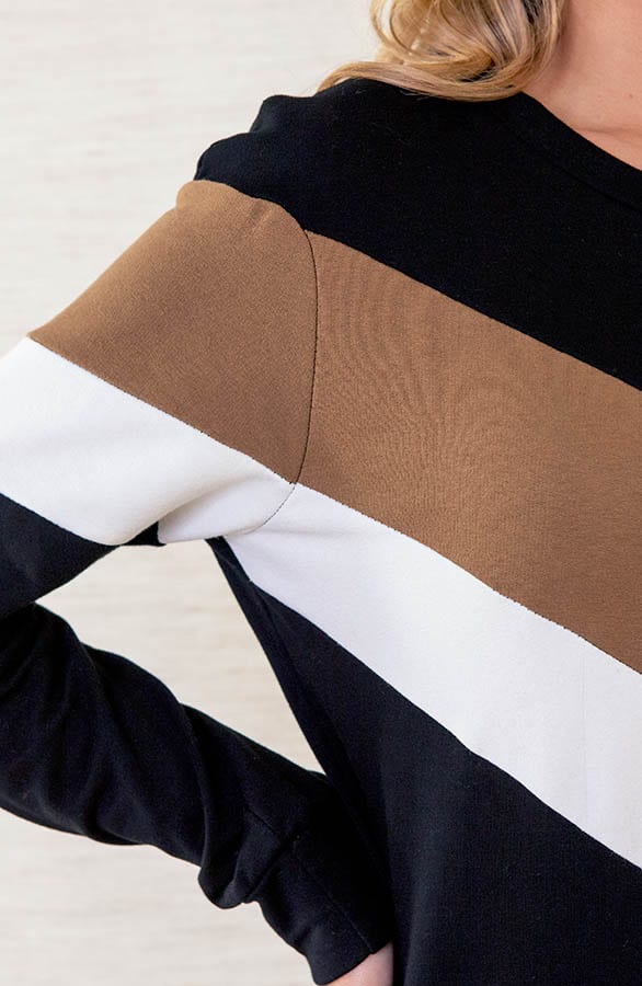 Tuniek Met V Print Lott Zwart – shoparchief — foto 5
