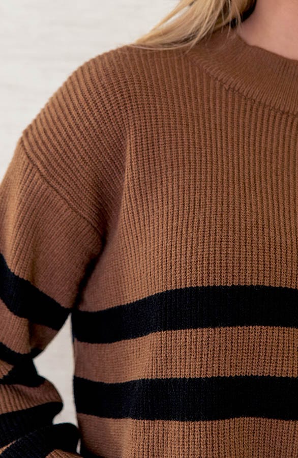 Gestreepte Trui Zwart Cathy Camel – shoparchief — foto 5