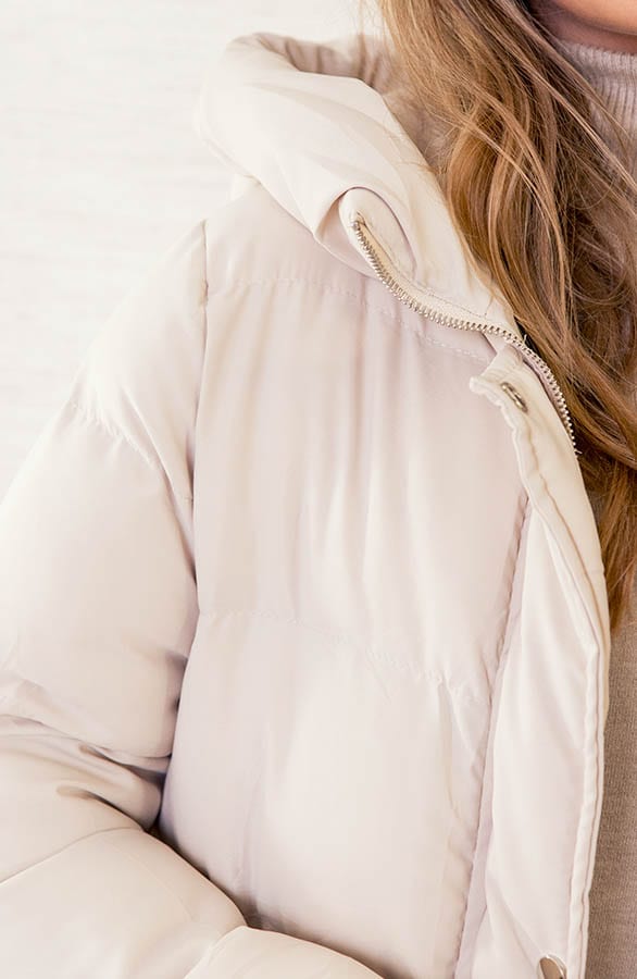 Puffer Jas Midi Jace Beige – shoparchief — foto 5