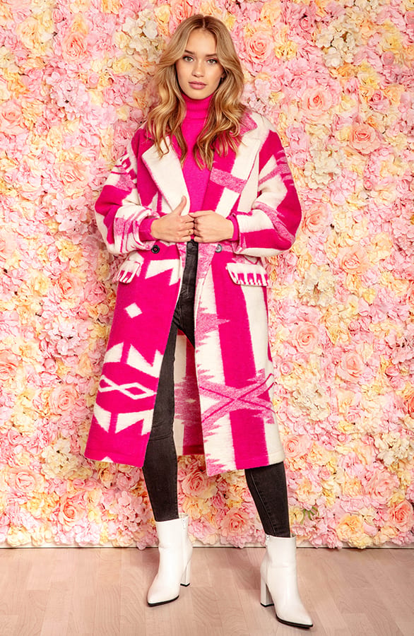 Oversized Print Jas Giulia Fuchsia – shoparchief