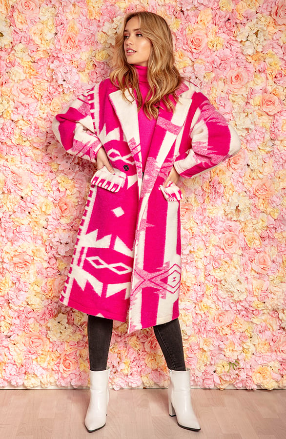 Oversized Print Jas Giulia Fuchsia – shoparchief — foto 2