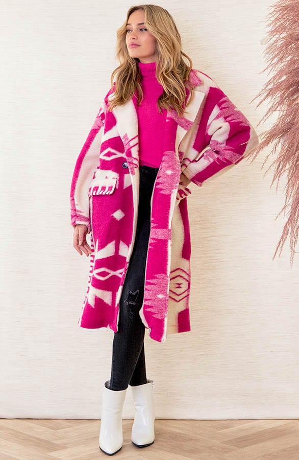 Oversized Print Jas Giulia Fuchsia – shoparchief — foto 5