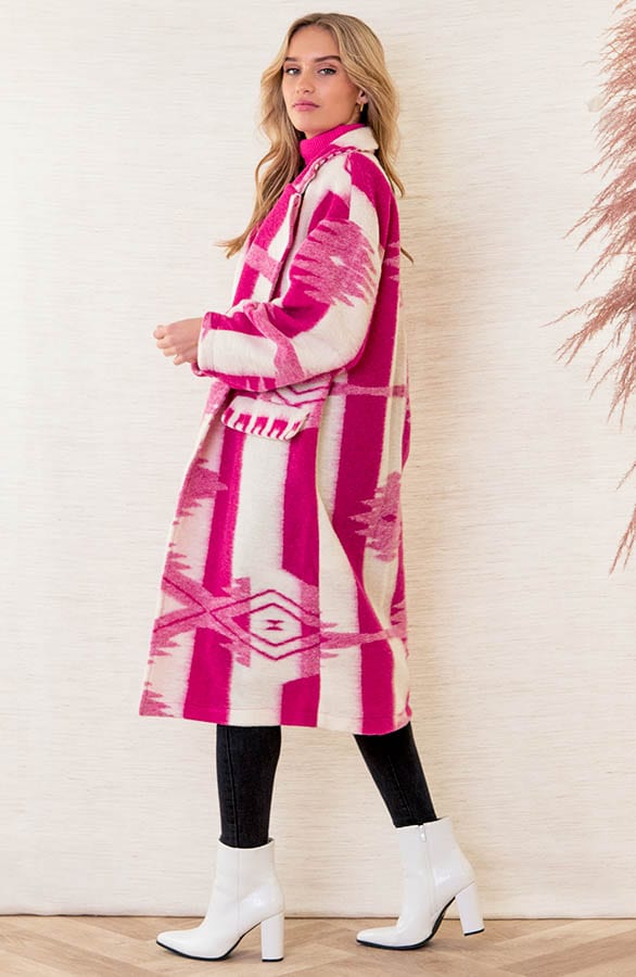 Oversized Print Jas Giulia Fuchsia – shoparchief — foto 3