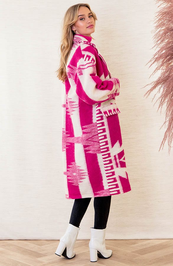 Oversized Print Jas Giulia Fuchsia – shoparchief — foto 4