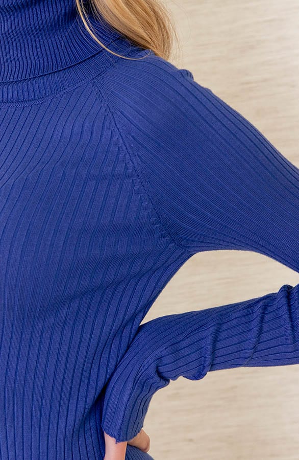 Stretch Coljurk Chantal Jeansblauw – shoparchief — foto 6