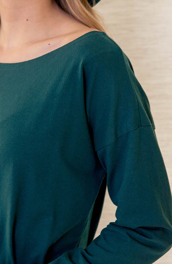 Strikjurk Joanne Smaragdgroen – shoparchief — foto 4
