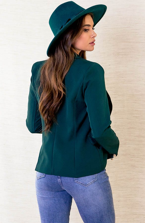 Blazer Met Knopen Lola Smaragd – shoparchief — foto 4