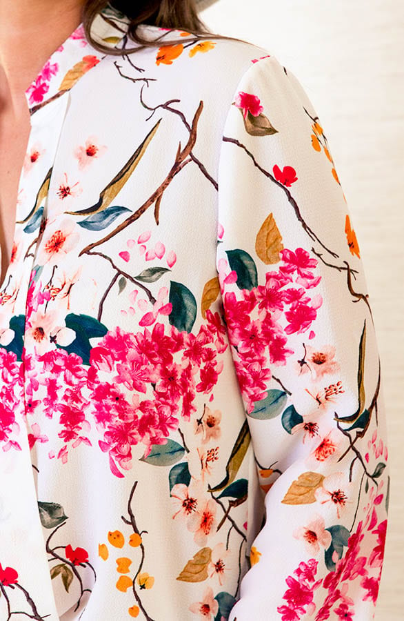 Bloemen Blouse Faye Wit Roze – shoparchief — foto 5