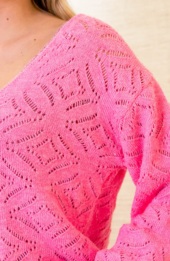 Gehaakte Trui Brooklyn Roze – shoparchief — foto 5