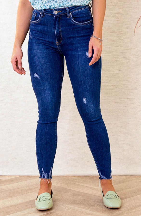 Hoge Taille Broek Damaged Izzy – shoparchief
