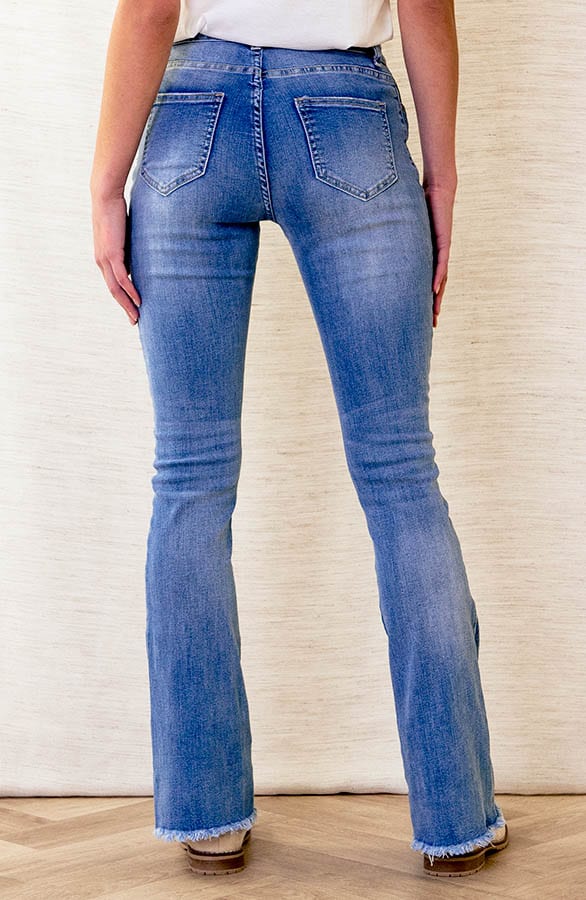 Hoge Taille Flared Broek Rafel Elsa – shoparchief — foto 3