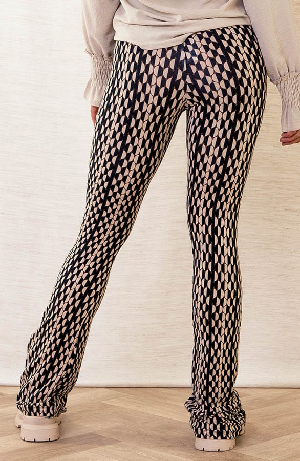 Janine Flared Broek Retro Beige – shoparchief — foto 3