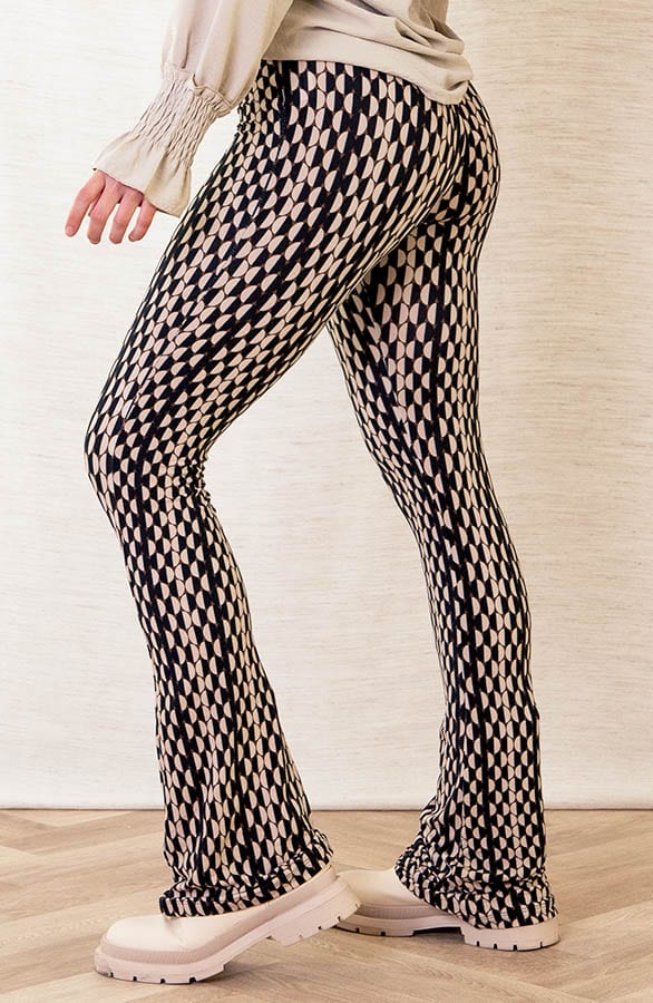 Janine Flared Broek Retro Beige – shoparchief — foto 2