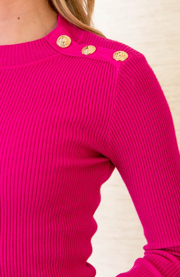 Longsleeve Stretch Trui Suzanne Fuchsia – shoparchief — foto 5