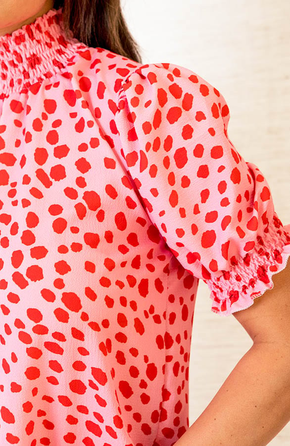 Lynn Top Cheetah Rood Roze – shoparchief — foto 5