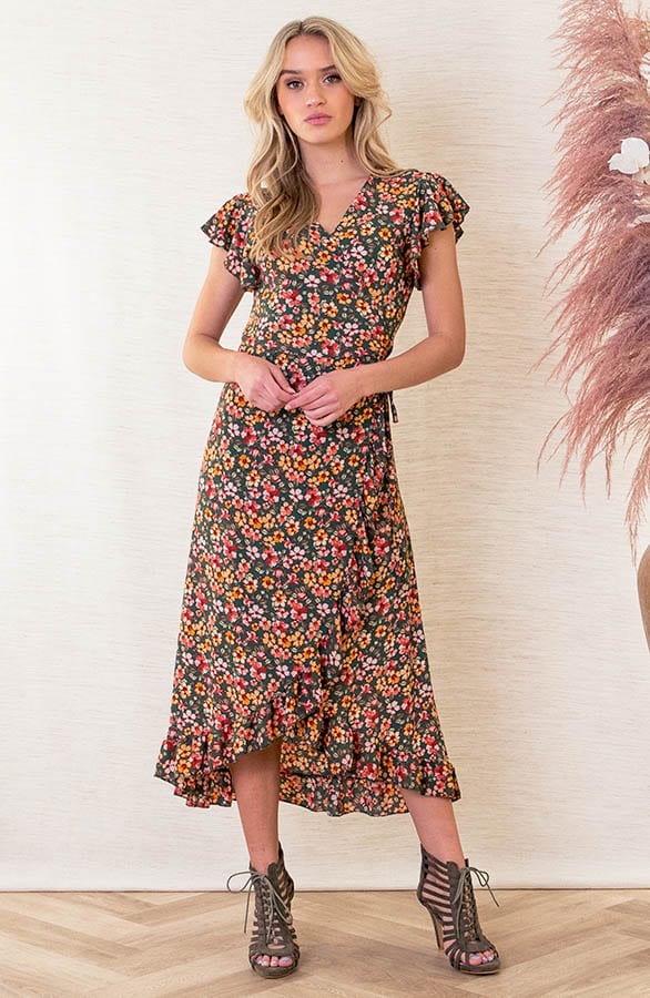 Midi Jurk Bloemenprint Jenny Army – shoparchief