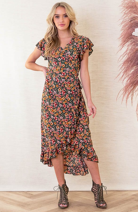 Midi Jurk Bloemenprint Jenny Army – shoparchief — foto 2