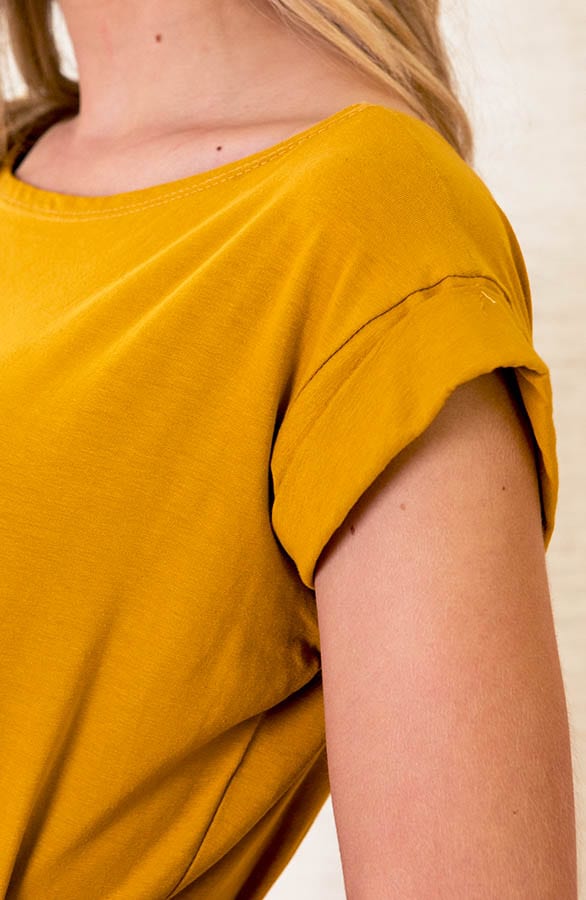 Noa Dress Oker – casual jurkjes — foto 4