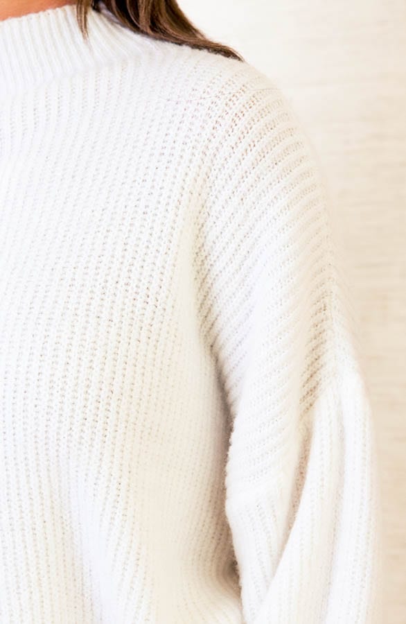 Oversized Gebreide Trui Leona Ecru – shoparchief — foto 4