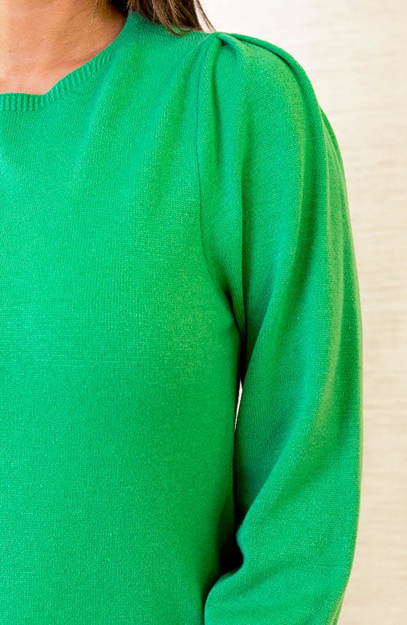 Pofmouwen Jurk Ariana Groen – shoparchief — foto 6