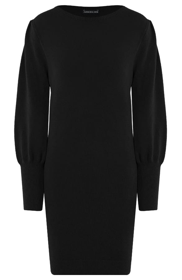Pofmouwen Jurk Ariana Zwart – shoparchief — foto 7