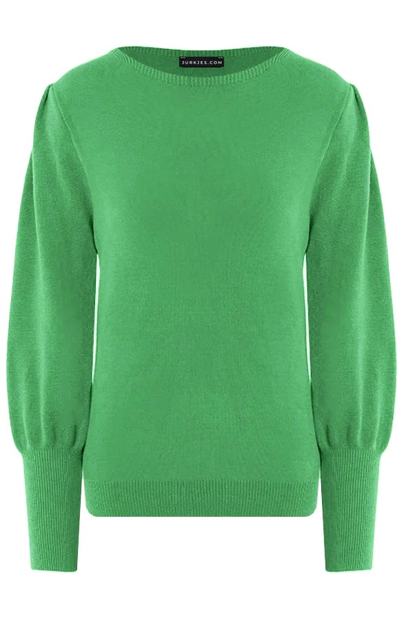 Pofmouwen Trui Ariana Groen – shoparchief