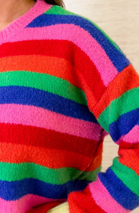 Rainbow Strepen Trui Rosie – shoparchief — foto 4