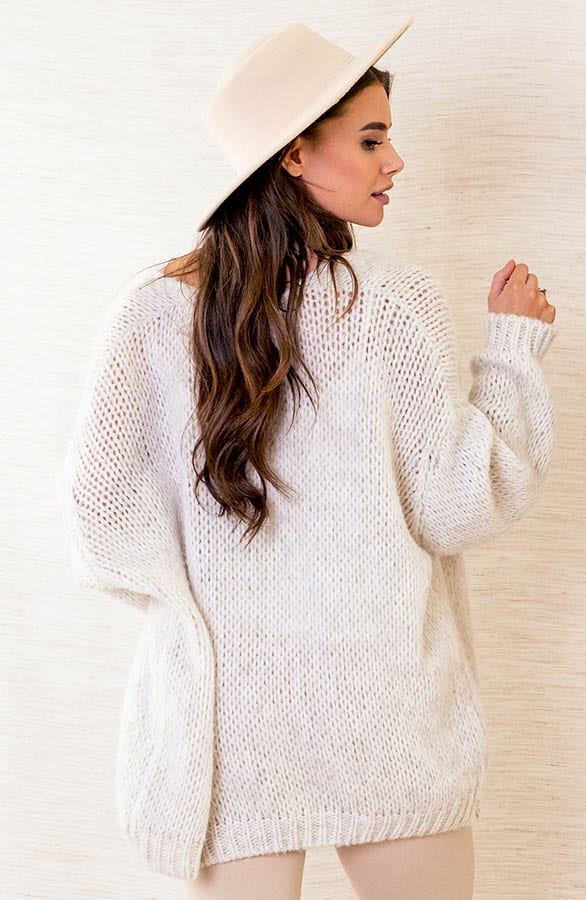 Trendy Vest Gebreid Skye Beige – shoparchief — foto 4