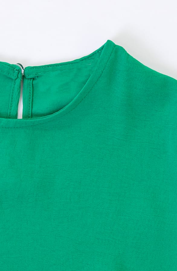 A-lijn Strik Jurk Mia Bright Green – shoparchief — foto 7