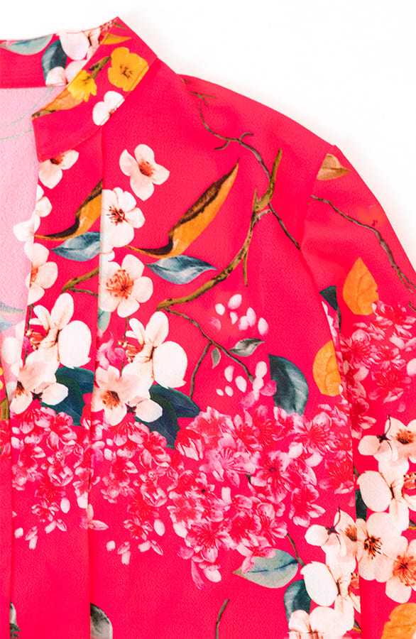 Bloemen Blouse Faye Fuchsia – shoparchief — foto 6