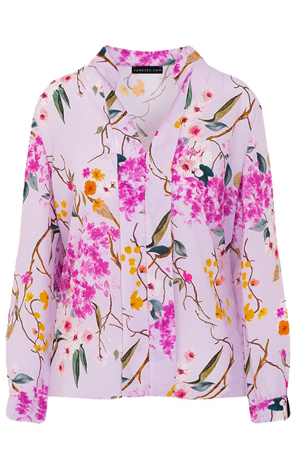 Bloemen Blouse Faye Lila – shoparchief