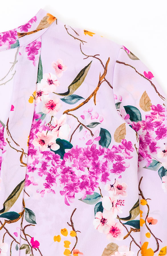Bloemen Blouse Faye Lila – shoparchief — foto 2