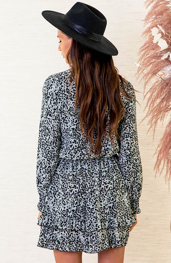 Laagjes Rok Met Cheetah Print Chelsey Mint – shoparchief — foto 4