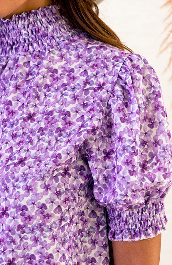 Lynn Top Bloemenprint Lila – shoparchief — foto 5