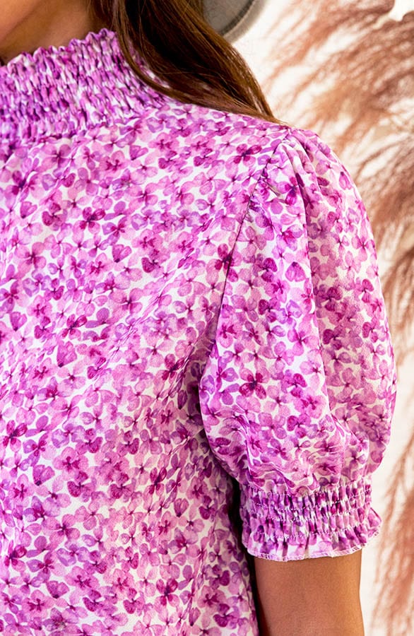 Lynn Dames Top Bloemenprint Roze – shoparchief — foto 6