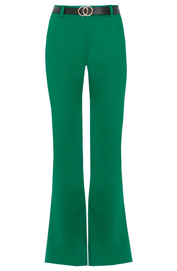 Flared Pantalon Jess Bright Green – shoparchief