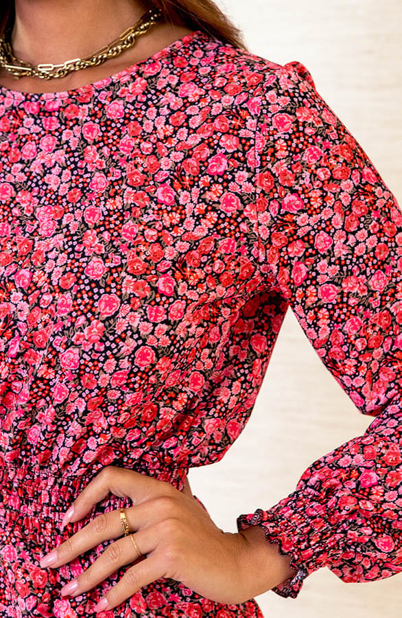 Floral Jurk Manouk Roze – shoparchief — foto 5